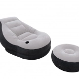 Fauteuil gonflable avec repose-pieds