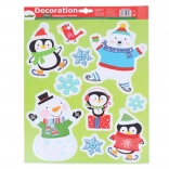 Décoration de fenêtre de Noël 41 × 29 cm