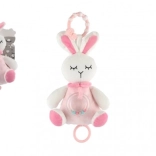 lapin en peluche musical 18 cm avec hochet