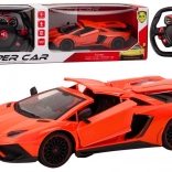 Voiture RC de Course avec Portes Ouvrantes 1:12 Orange
