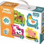 Puzzle pour enfants Les animaux de la ferme Trefl