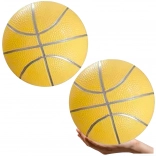 Balle de plage en caoutchouc jaune pastel 20 cm