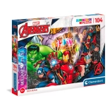 Puzzle Brillant Marvel : Avengers 104 pièces
