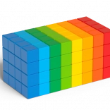 Geomag Magicube Full Color – cubes magnétiques 128 pièces