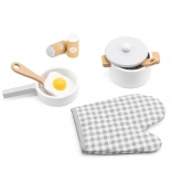 VIGA set de cuisine avec manique pour cuisine d’enfant