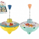 Toupie tournante de 12 cm de diamètre - modèle en métal en 2 couleurs