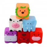 Cubes éducatifs souples pour le bain Animaux