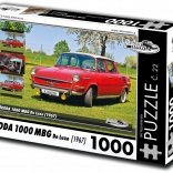 puzzle retro-voitures ŠKODA 1000 MBG De Luxe 1000 pièces