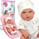 WOOPIE Royal poupée pour enfants 30,5 cm avec porte-bébé rose