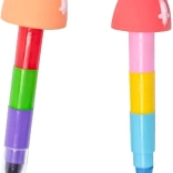 Crayons de cire empilables PEPPA PIG, assortiment de couleurs, 2 pcs