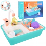 Évier de cuisine pour enfants avec circulation d’eau