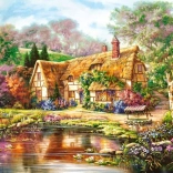 Puzzle 3000 pièces Crépuscule à Woodgreen Pond