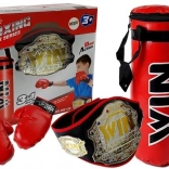 Kit de boxe avec ceinture de champions pour enfants