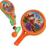 Raquettes avec balle et panier pour jeux en plein air