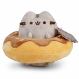 Peluche Pusheen dans un donut au chocolat