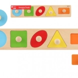 Puzzle encastrable en bois pour enfants - Formes Géométriques