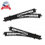 Rails – aiguillages pour trains jouets, 2 pcs