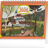 Calendrier de table 2026 avec illustrations de Josef Lada