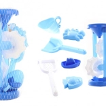 Moulin bleu pour sable et eau avec moules pour enfants