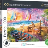 Puzzle Trefl UFT Vacay Time – vue sur des voiliers 1000 pièces