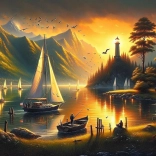 Puzzle Rivages dorés 1000 pièces