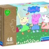 CLEMENTONI Play For Future Puzzle Peppa Pig 3x48 pièces