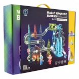 Circuit à billes magnétique 80 pièces avec lumière et musique