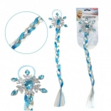 Tresse de princesse de glace avec paillettes