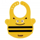 Bavoir en silicone avec motif amusant Bee
