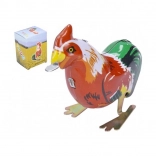 coq en tôle rétro à remontoir