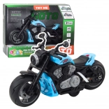 Moto enfant bleue avec lumières LED et sons