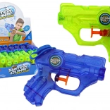 Mini pistolet à eau vert-bleu avec une portée de 7-8 m