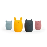 Animaux en silicone à presser pour bain d'enfants