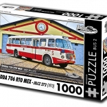 Puzzle RETRO-AUTA Škoda 706 RTO MEX – autobus, 1000 pièces
