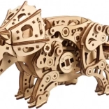 Ugears puzzle mécanique 3D en bois TRICERATOPS à propulsion