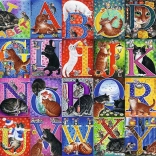puzzle 500 pièces – alphabet des chats Trefl