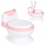 Pot de toilette avec insert amovible, abattant enfant fermé et brosse ECOTOYS