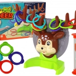 Jeu familial d’adresse – lancer d’anneaux sur le cerf