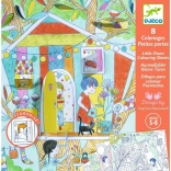 Livre de coloriage à gratter Nina et sa tente de jeu