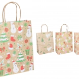 Sac cadeau M Noël 21 × 27 × 11 cm