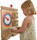 Tableau éducatif Masterkidz pour apprendre l’heure et la lecture de l’horloge