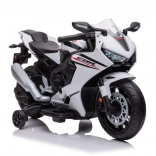 Moto électrique pour enfants Honda CBR 1000RR blanche