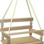 Balançoire en bois avec barrière de sécurité UNI