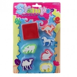 Set de tampons animaux avec encreur