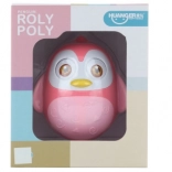 Jouet culbuto pingouin rose pour enfants