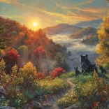 Puzzle COBBLE HILL Nouveau jour 1000 pièces