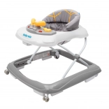 Youpala pour enfant avec volant et roues en silicone BABY MIX, gris