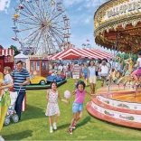 Puzzle Ravensburger Vintage Fairground Fun, 1000 pièces