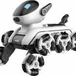 Chien-robot télécommandé FLEG avec mouvement à 360° et yeux LED