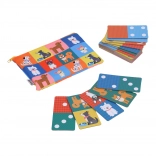 Petit Collage domino 2-en-1 chiens et chiffres